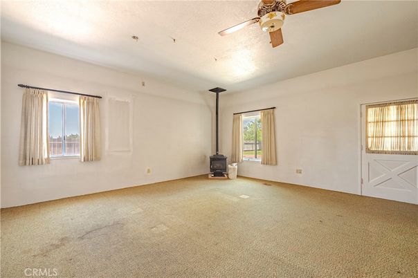 Empty room, Fireplace, Interior