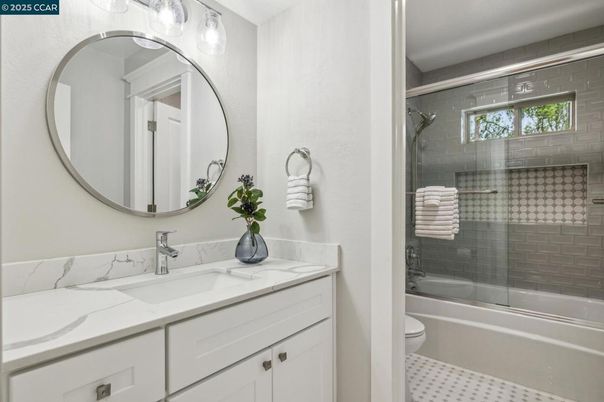 Bathroom, Dual Sink Vanities, Glass Shower, Interior