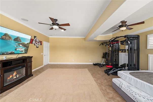 Fireplace, Fitness Equipment, Interior
