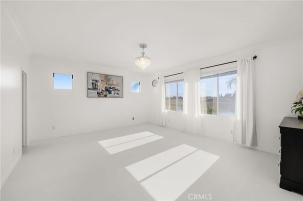 Chandelier, Empty room, Interior