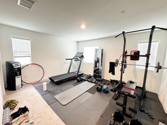 Fitness Equipment, Interior, Recessed Lighting