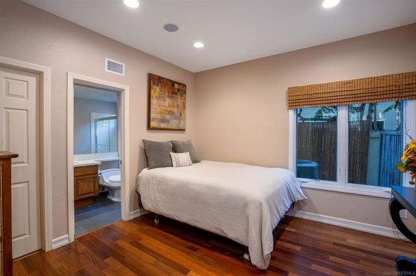 Bathroom, Bedroom, Interior, Recessed Lighting, Wood Texture Flooring