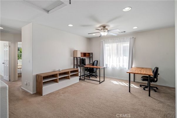 Home Office, Interior, Recessed Lighting