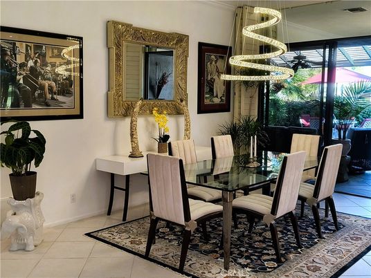 Dining room, Interior, Pendant Lights