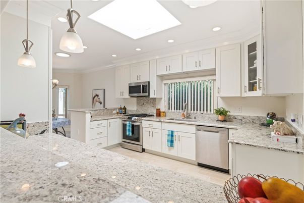 Interior, Kitchen, Pendant Lights, Recessed Lighting, Stainless Steel Appliances