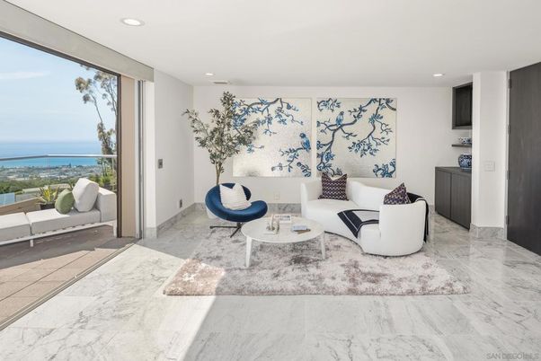 Interior, Living room, Marble, Recessed Lighting, Water