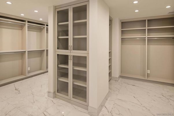 Interior, Marble, Recessed Lighting, Walk-in Closets