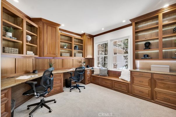 Home Office, Interior, Recessed Lighting