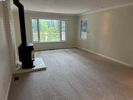 Empty room, Fireplace, Interior