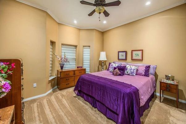 Bedroom, Interior, Recessed Lighting