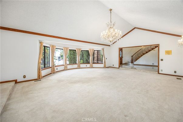 Chandelier, Empty room, Interior