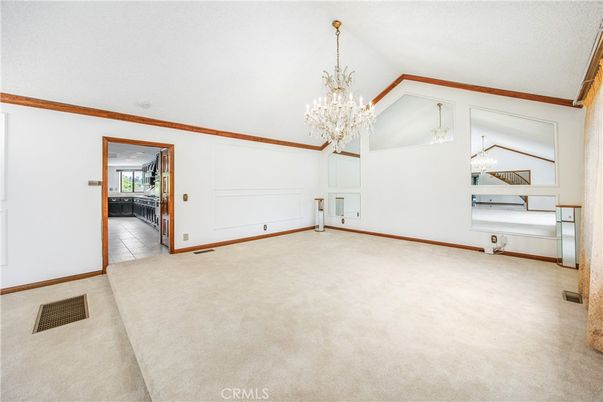 Chandelier, Empty room, Interior