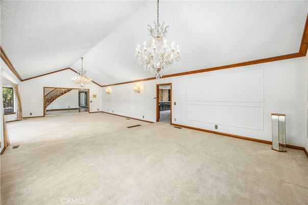 Chandelier, Empty room, Interior