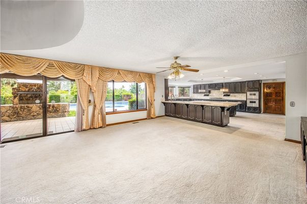 Empty room, Interior, Kitchen, Recessed Lighting