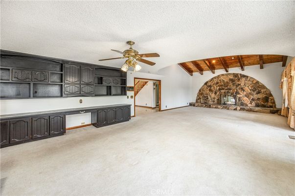 Empty room, Fireplace, Interior