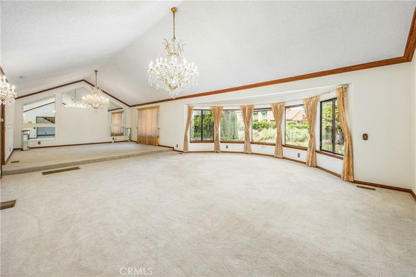 Chandelier, Empty room, Interior