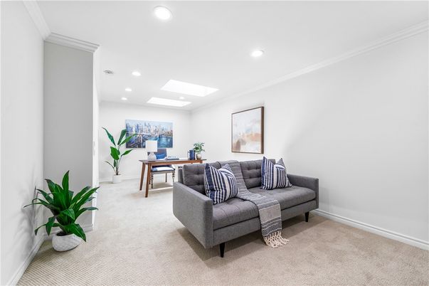 Home Office, Interior, Recessed Lighting