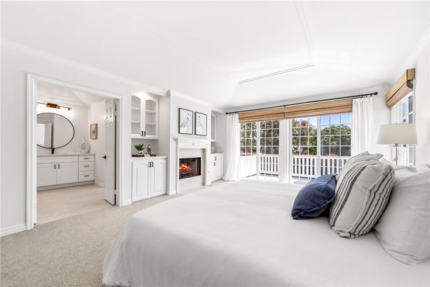 Bedroom, Fireplace, Interior
