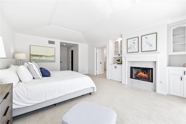 Bedroom, Fireplace, Interior