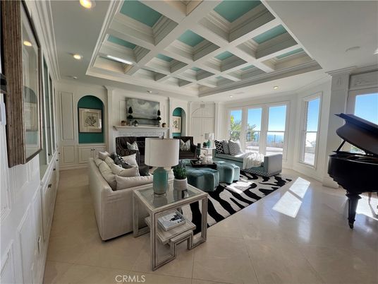 Fireplace, Interior, Living room, Piano, Recessed Lighting, Water
