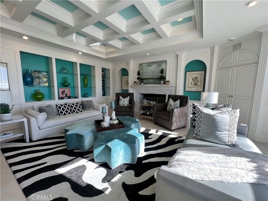 Fireplace, Interior, Living room, Recessed Lighting