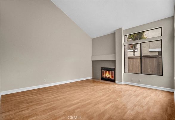 Empty room, Fireplace, Interior, Wood Texture Flooring