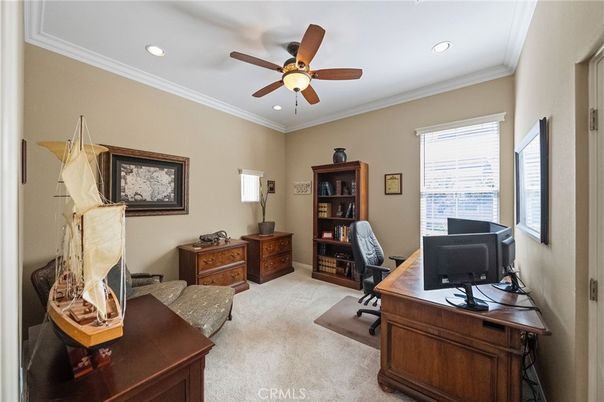 Home Office, Interior, Recessed Lighting