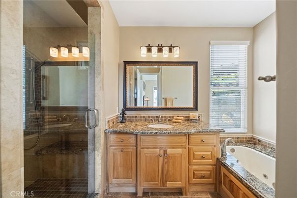 Bathroom, Dual Sink Vanities, Glass Shower, Interior