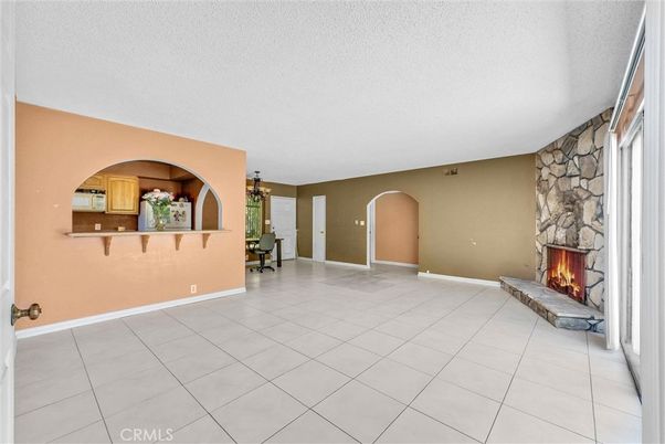 Empty room, Fireplace, Interior, Stone Walls