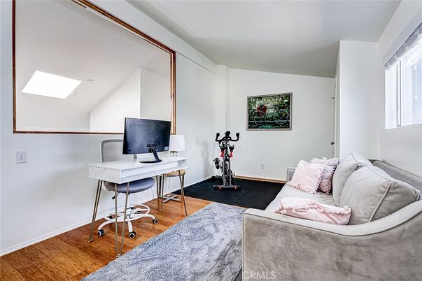 Fitness Equipment, Home Office, Interior, Wood Texture Flooring