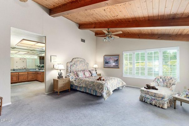 Bedroom, Interior, Wooden Beams, Wooden Ceilings