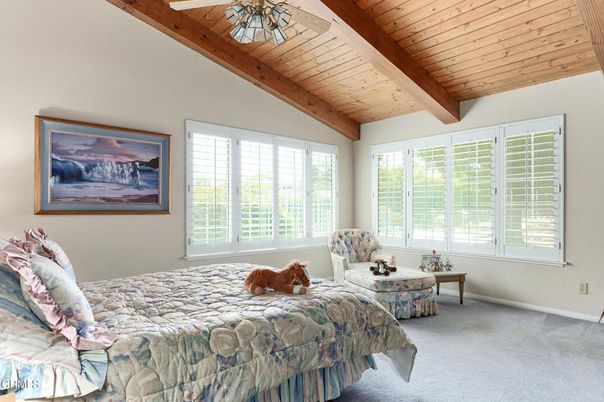 Bedroom, Interior, Wooden Beams, Wooden Ceilings