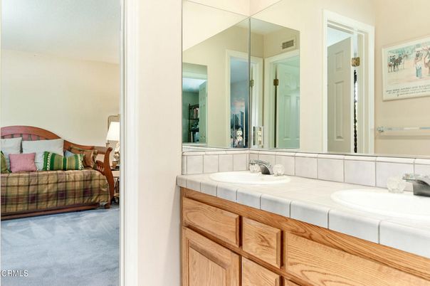 Bathroom, Dual Sink Vanities, Interior, Tile Countertops