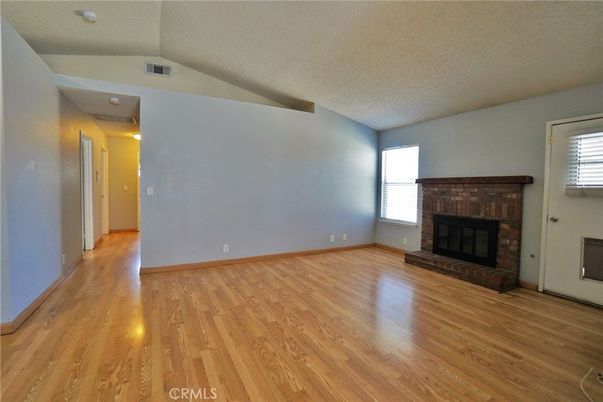 Empty room, Fireplace, Interior, Wood Texture Flooring
