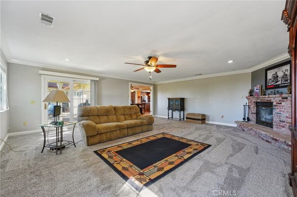 Fireplace, Interior, Living room, Recessed Lighting