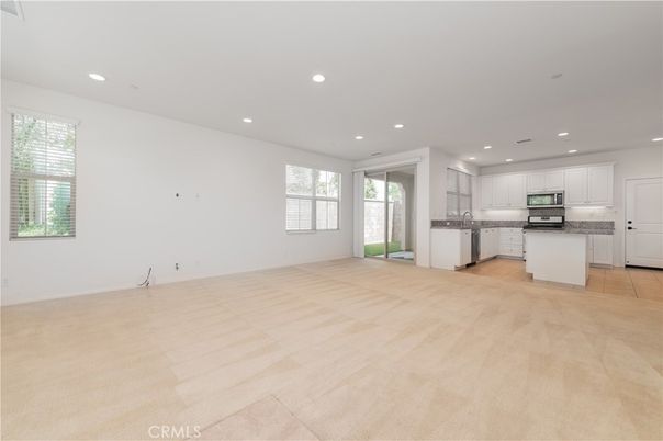 Empty room, Interior, Kitchen, Recessed Lighting