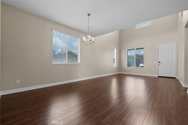 Chandelier, Empty room, Interior, Wood Texture Flooring