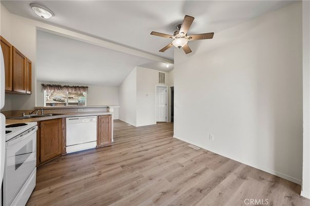 Interior, Kitchen, Wood Texture Flooring