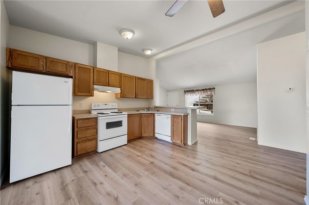 Interior, Kitchen, Wood Texture Flooring