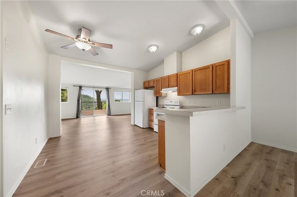 Interior, Kitchen, Wood Texture Flooring