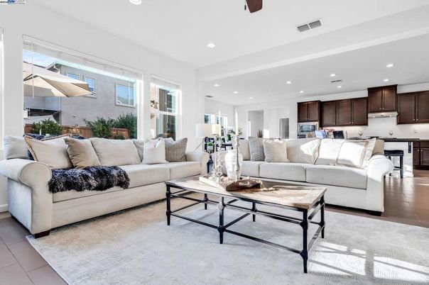 Interior, Kitchen, Living room, Recessed Lighting