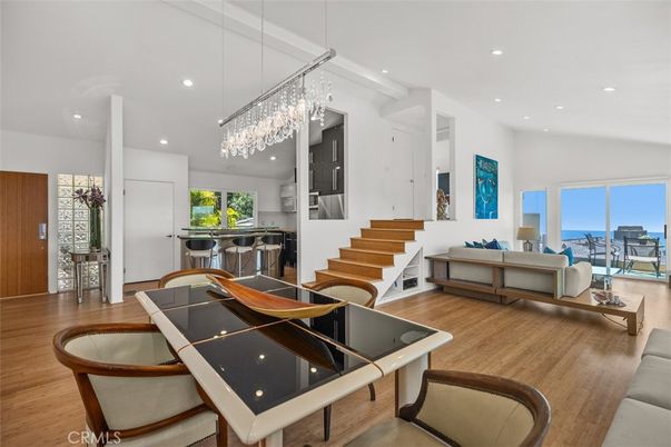 Chandelier, Interior, Living room, Recessed Lighting, Water, Wood Texture Flooring