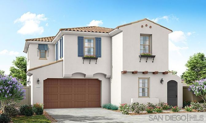 Attached, Exterior, Facade, Spanish Mediterranean