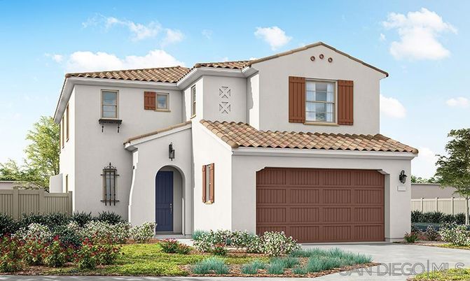 Attached, Exterior, Facade, Spanish Mediterranean