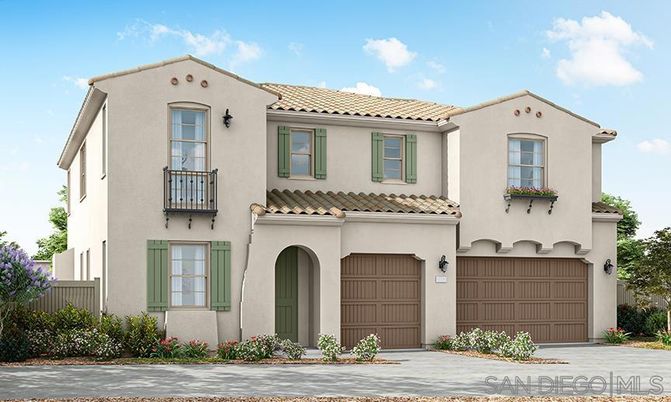 Attached, Exterior, Facade, Spanish Mediterranean