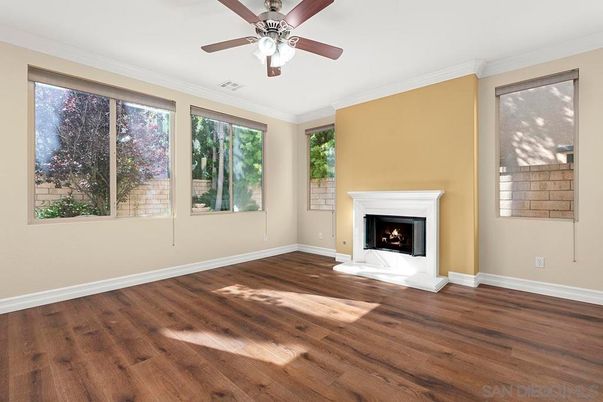 Empty room, Fireplace, Interior, Wood Texture Flooring