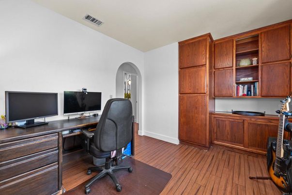 Home Office, Interior, Wood Texture Flooring
