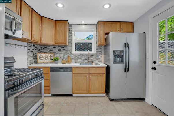 Interior, Kitchen, Recessed Lighting, Stainless Steel Appliances