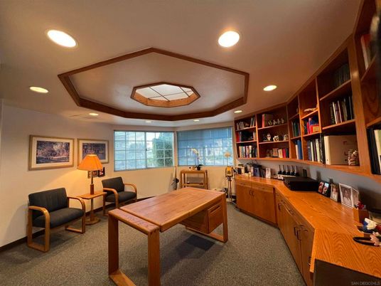 Home Office, Interior, Recessed Lighting