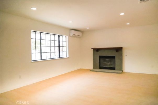 Empty room, Fireplace, Interior, Recessed Lighting